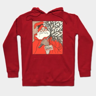 Christmas Pudding And Germanic Santa Vector Hoodie